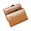 Wholesale Pop Up PU Leather Metal Wallet RFID Blocking Aluminium Credit Card Holder Wallet