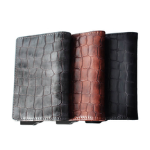 Newest PU Leather RFID Blocking Credit Card Holder Men Wallet 