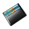 Slim Minimalist Men's Leather Wallet RFID Blocking Vegan PU Leather Wallet For Men