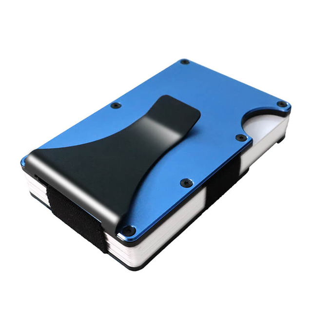 Aluminium Alloy Anti Rfid Blocking Metal Credit Card Holder