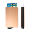 Wholesale Pop Up Double Aluminum Anti-Theft Rfid Blocking Credit Card Holder wallet for Men And Women